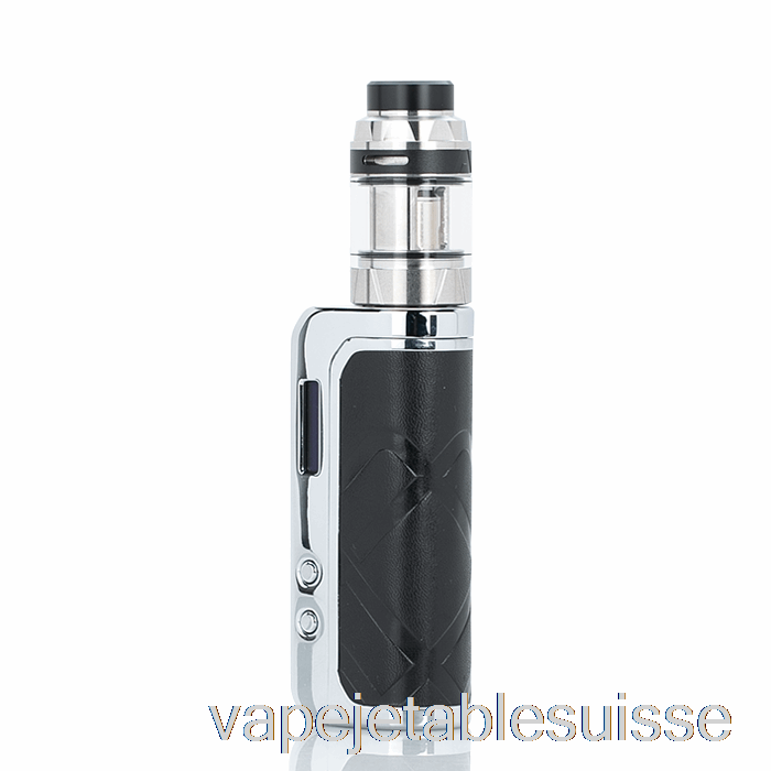Vape Suisse Augvape Foxy One 120w Kit De Démarrage Argent Cuir Noir